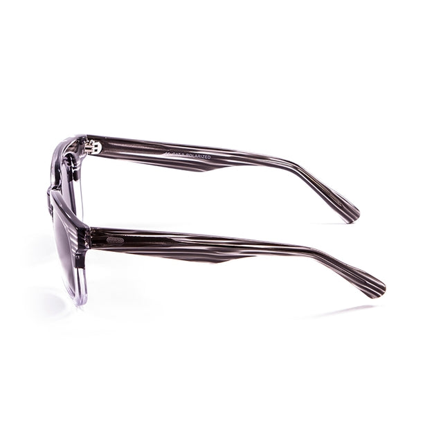 OCEAN GLASSES SAN CLEMENTE 61000.97 featuring a full-rimmed rectangular black acetate frame, suitable for unisex wear.