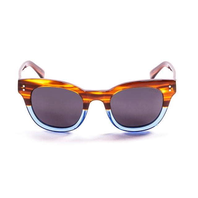 OCEAN GLASSES SANTA CRUZ 62000.2 featuring a full-rimmed rectangular brown acetate frame, suitable for unisex wear.