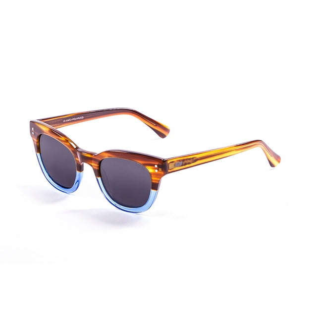 OCEAN GLASSES SANTA CRUZ 62000.2 featuring a full-rimmed rectangular brown acetate frame, suitable for unisex wear.