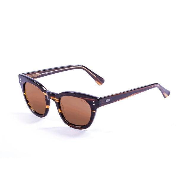 OCEAN GLASSES SANTA CRUZ 62000.3 featuring a full-rimmed rectangular brown acetate frame, suitable for unisex wear.