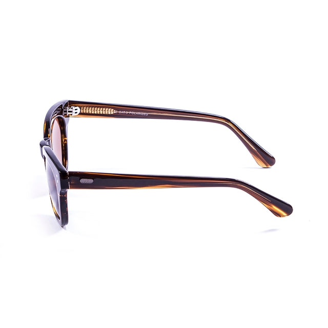 OCEAN GLASSES SANTA CRUZ 62000.3 featuring a full-rimmed rectangular brown acetate frame, suitable for unisex wear.