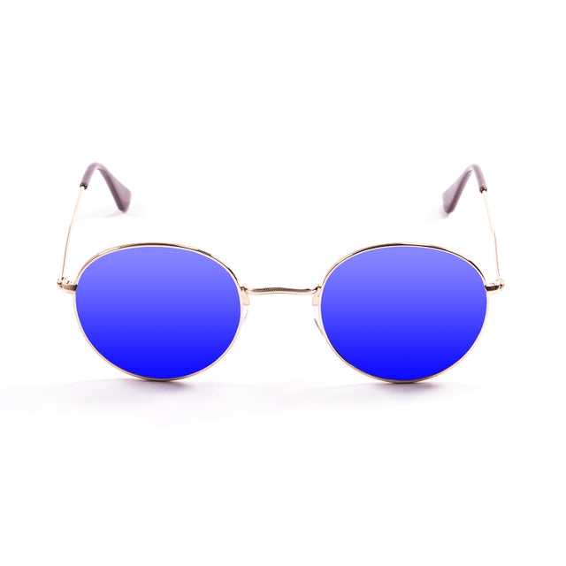 OCEAN GLASSES TOKYO 5203.1 featuring a round full-rimmed gold metal frame, suitable for unisex wear.