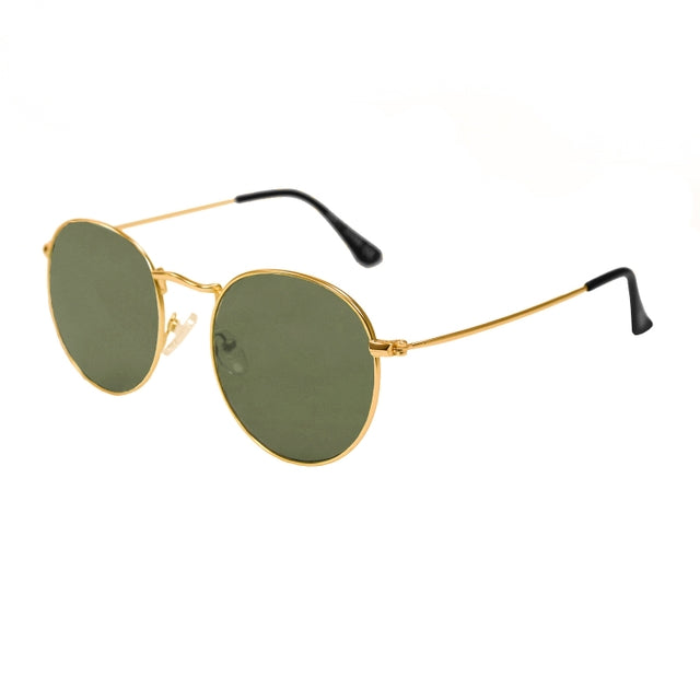 OCEAN GLASSES TOKYO 5207.1 featuring a full-rimmed round frame in gold, designed for unisex wear, showcasing its elegant and stylish appearance.