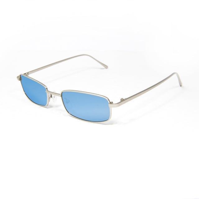 OCEAN GLASSES TRACY 46.1 featuring a full-rimmed rectangular metal frame in transparent color, suitable for unisex wear.