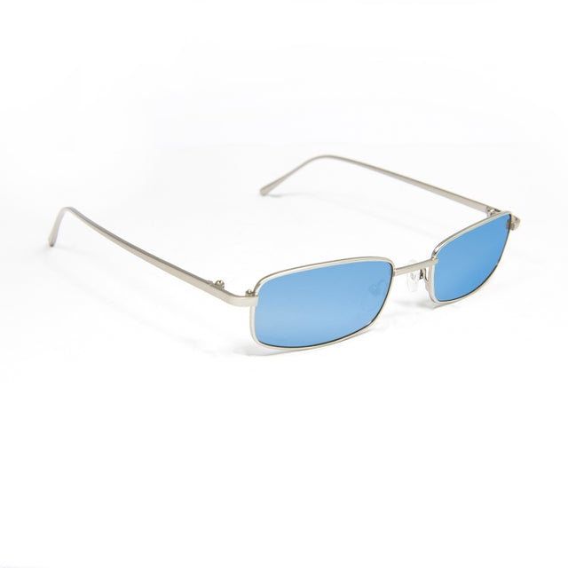 OCEAN GLASSES TRACY 46.1 featuring a full-rimmed rectangular metal frame in transparent color, suitable for unisex wear.