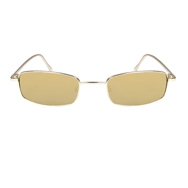 OCEAN GLASSES TRACY 46.4 in gold metal, featuring a full-rimmed rectangular design suitable for unisex wear.