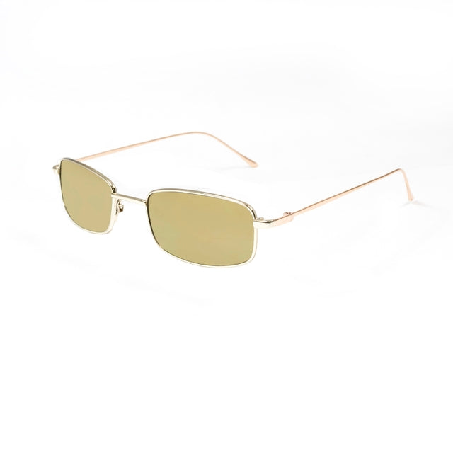 OCEAN GLASSES TRACY 46.4 in gold metal, featuring a full-rimmed rectangular design suitable for unisex wear.