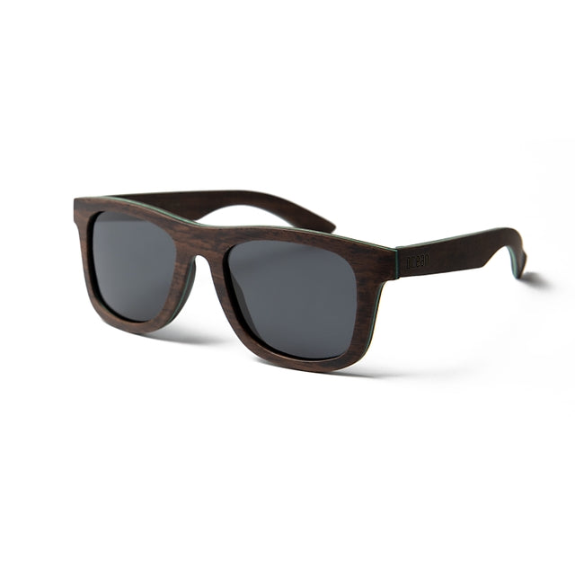 OCEAN GLASSES VENICE BEACH 54001.7 featuring a stylish wooden frame in brown color, designed for unisex wear.