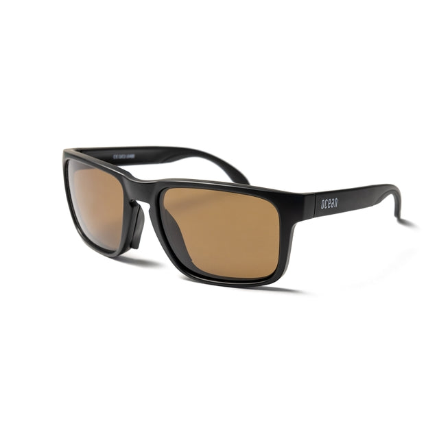 OCEAN GLASSES WAIMEA 77.1 featuring a full-rimmed rectangular frame in black, made from lightweight TR90 material.