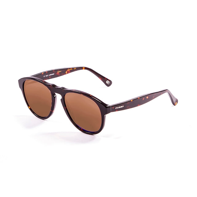 OCEAN GLASSES WASHINGTON 5000.2 featuring a round full-rimmed design in brown acetate, suitable for unisex wear.