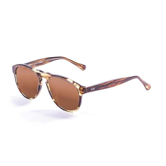 OCEAN GLASSES WASHINGTON 5000.94 featuring a full-rimmed round frame in brown acetate, designed for unisex wear.