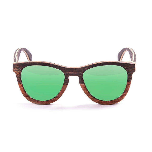 OCEAN GLASSES WEDGE 66001.0 featuring a round full-rimmed design in elegant brown color, suitable for unisex wear.