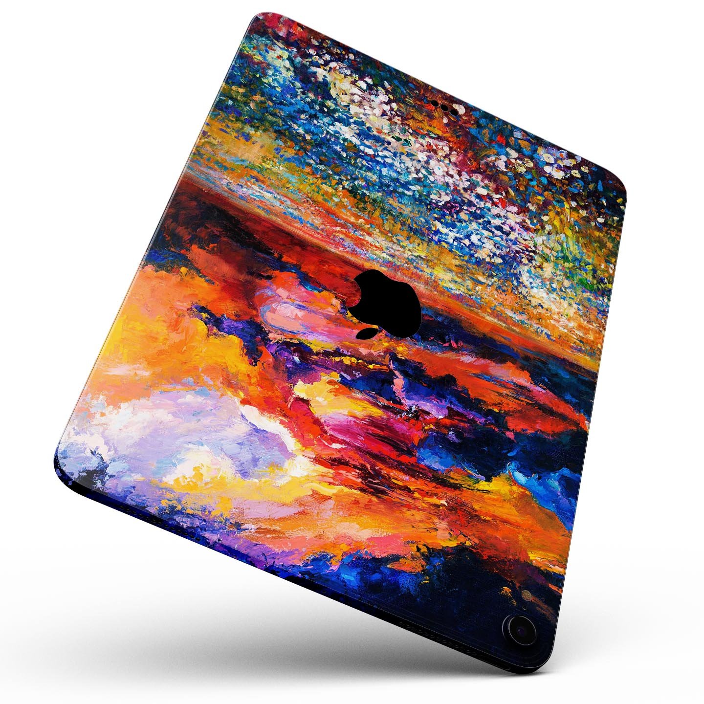 Oil Painted Meadow skin decal for Apple iPad Pro, showcasing vibrant colors and artistic design.