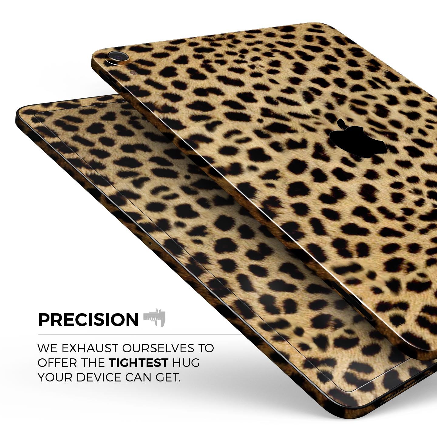 Orange Cheetah Fur Pattern skin decal for Apple iPad, showcasing vibrant colors and a stylish design.