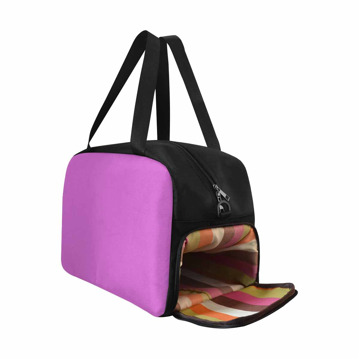 Orchid Purple Tote and Crossbody Travel Bag showcasing its durable nylon material and spacious design.