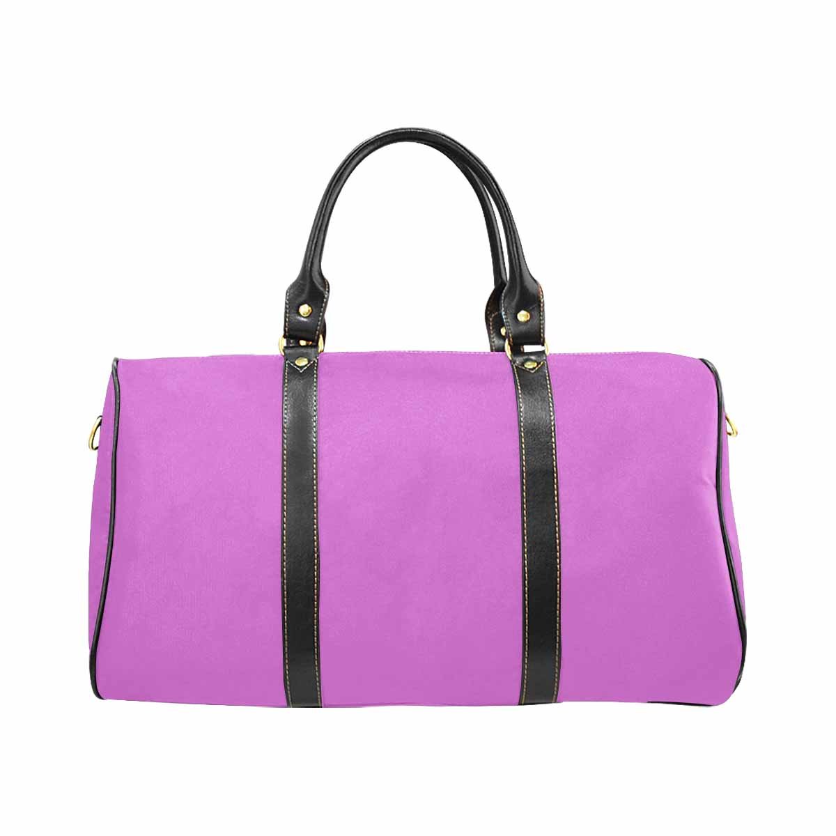 Orchid Purple Travel Bag with adjustable strap, showcasing its stylish design and spacious interior.