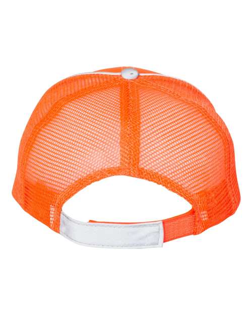 Outdoor Cap Safety Mesh-Back Cap SAF300M featuring a structured design, reflective binding, and breathable mesh back.