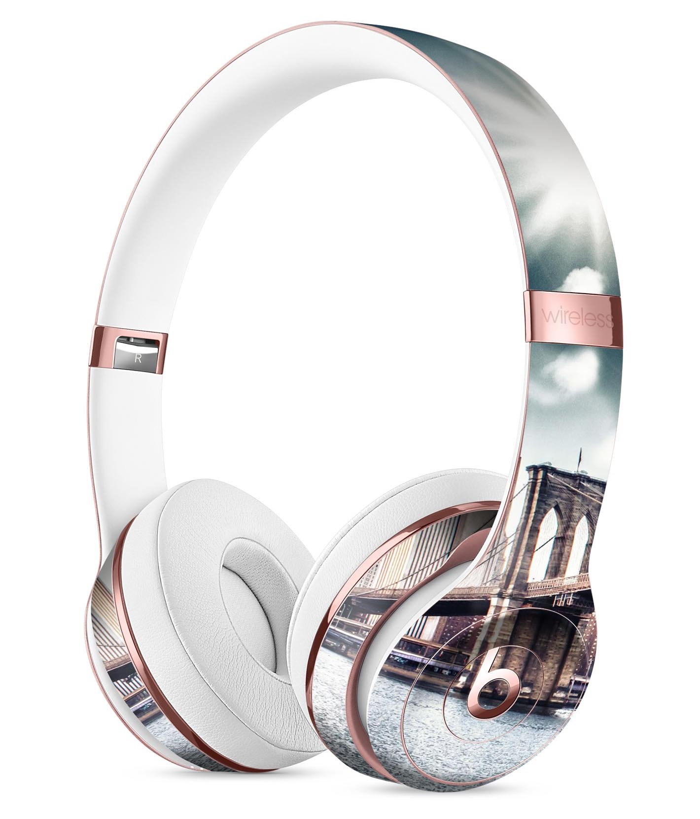 OverLook NYC Loop Full-Body Skin Kit designed for Beats by Dre Solo 3 Wireless Headphones, showcasing vibrant graphics and a sleek fit.