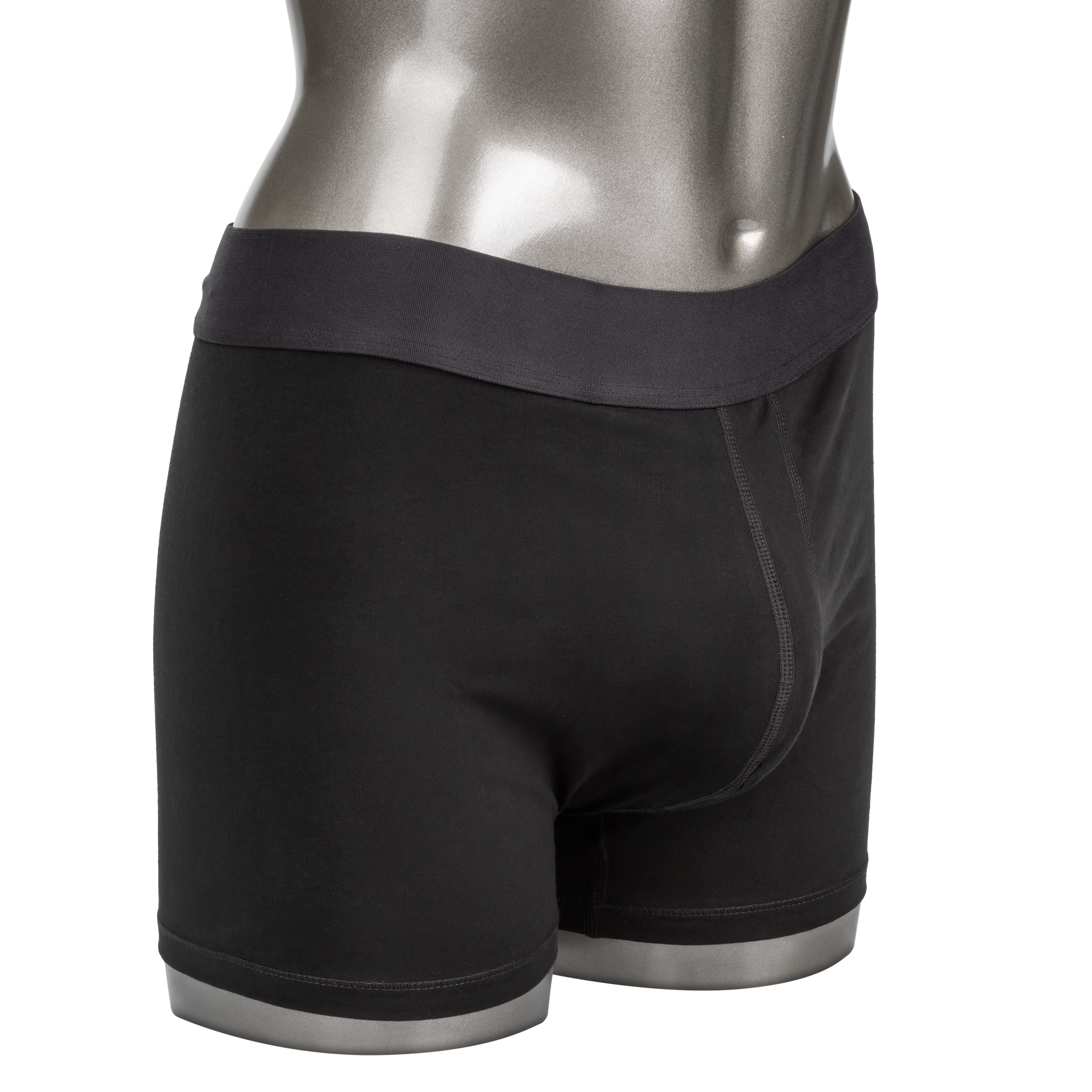 Black men's boxer briefs mannequin