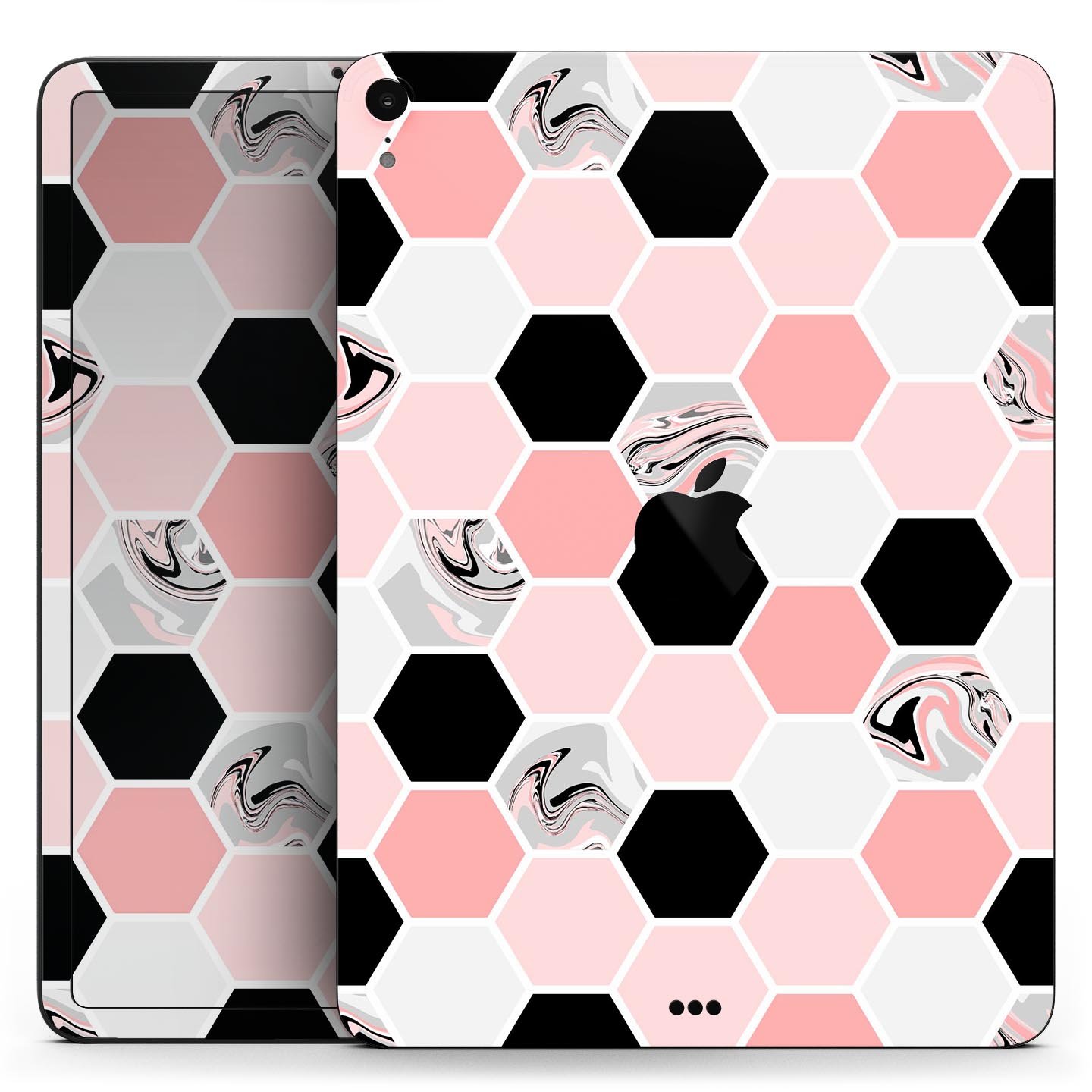 Pale Pink Hex full body skin decal for Apple iPad Pro 12.9", showcasing its stylish design and premium finish.