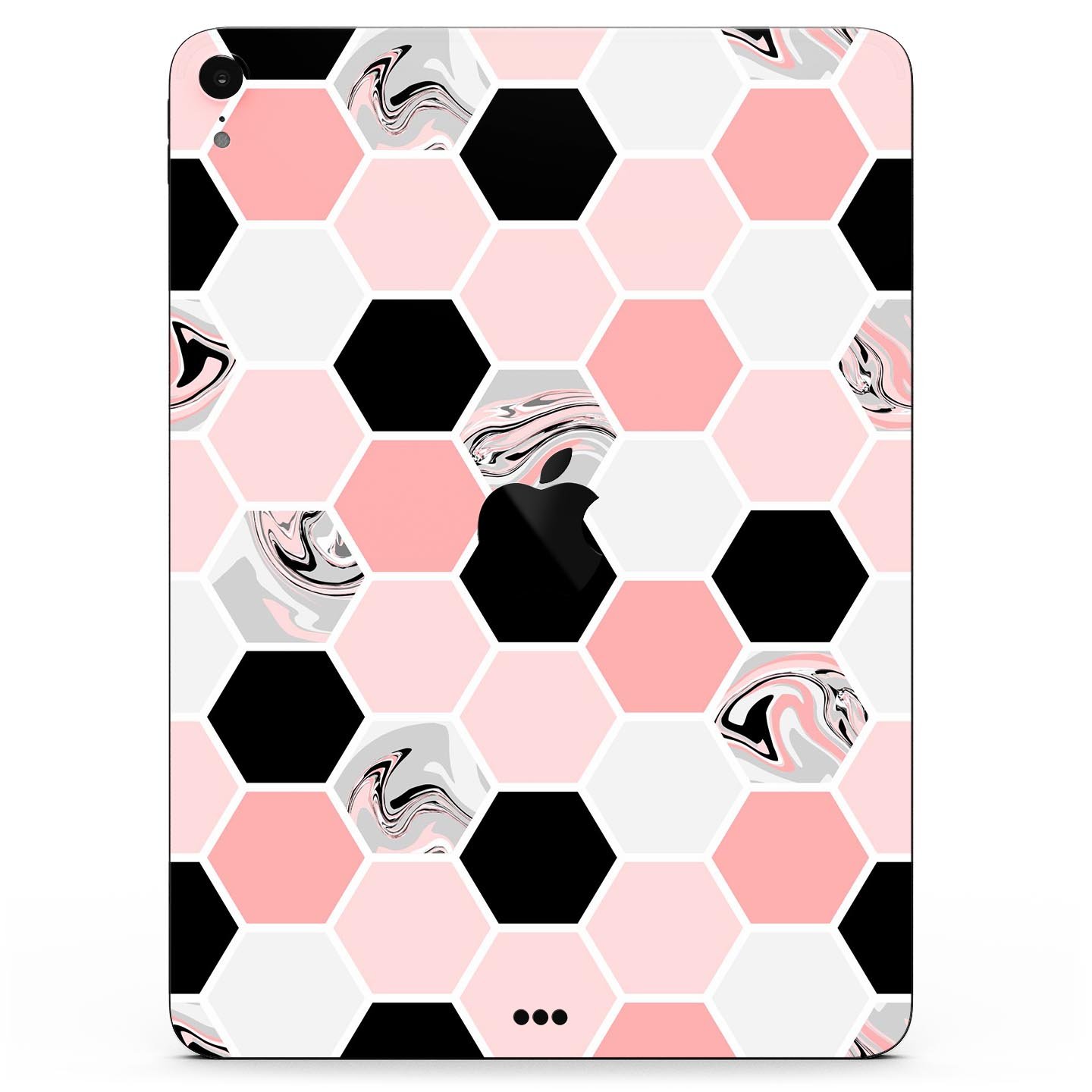 Pale Pink Hex full body skin decal for Apple iPad Pro 12.9", showcasing its stylish design and premium finish.