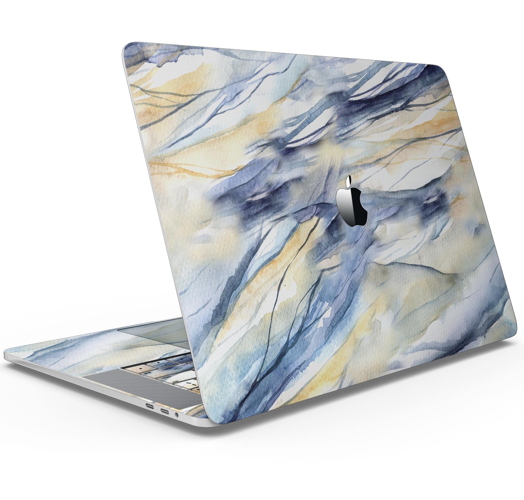 Papered Slate Skin Decal Wrap Kit for Apple MacBook, showcasing a sleek design and premium vinyl material.