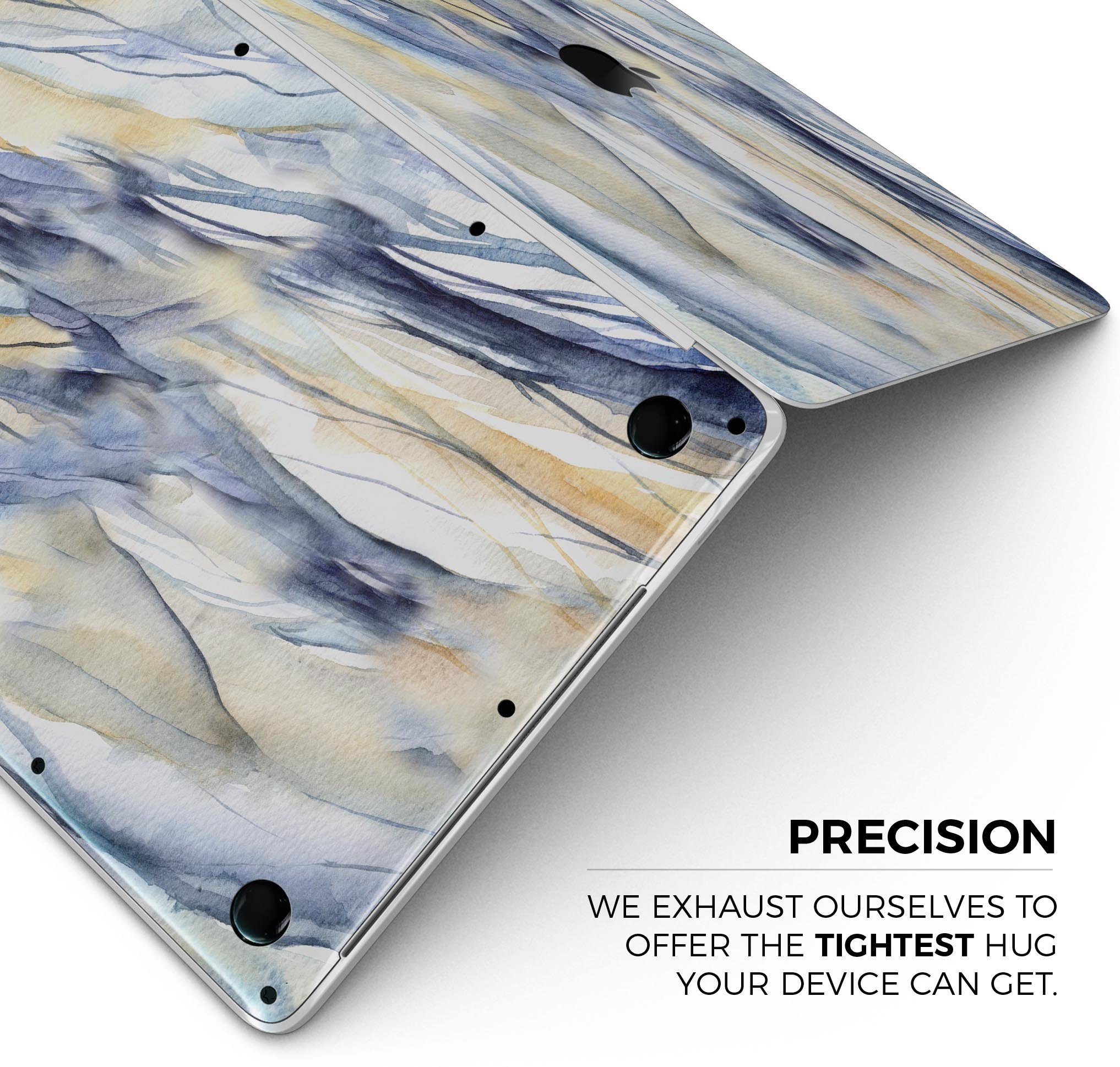 Papered Slate Skin Decal Wrap Kit for Apple MacBook, showcasing a sleek design and premium vinyl material.