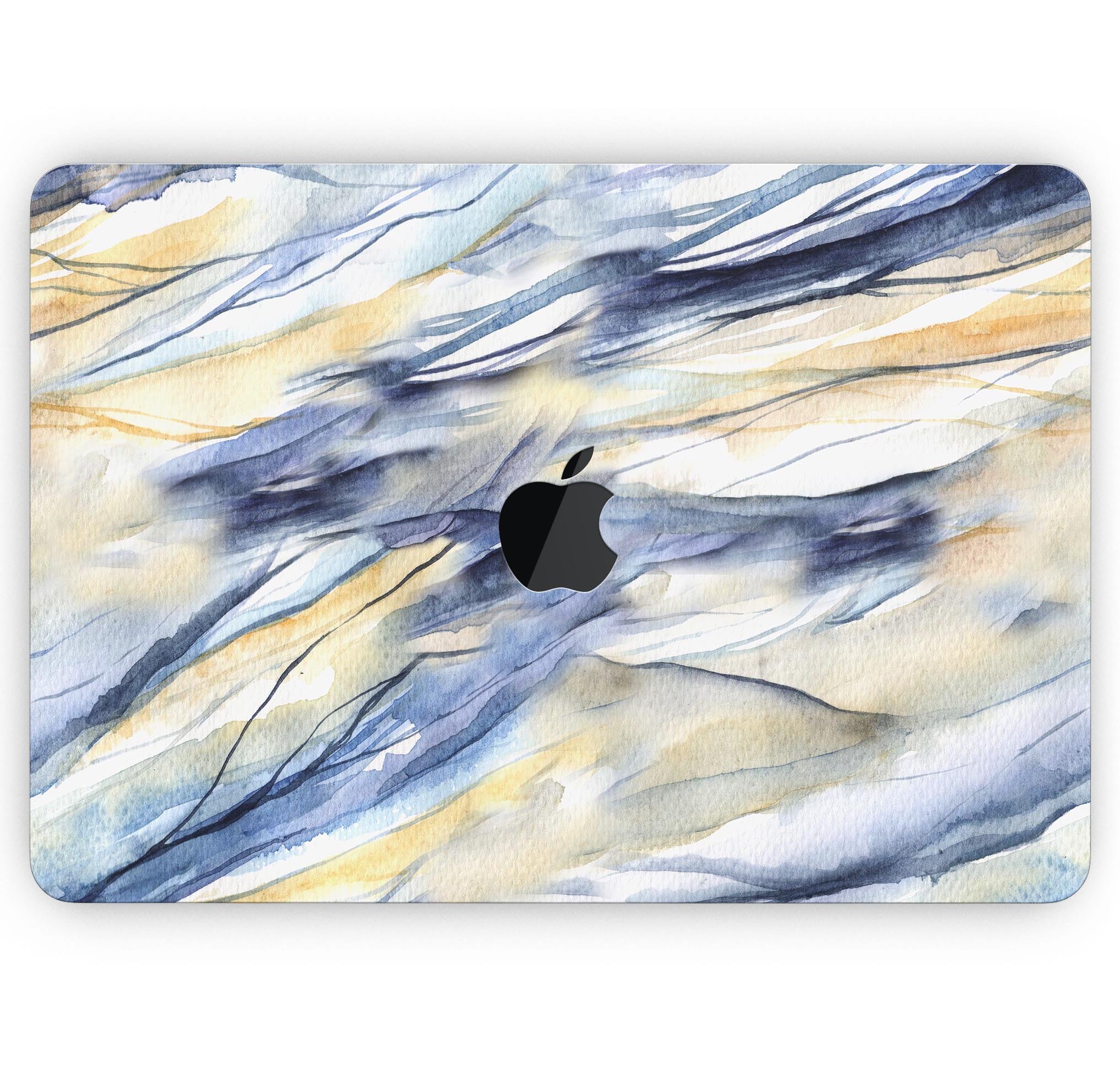 Papered Slate Skin Decal Wrap Kit for Apple MacBook, showcasing a sleek design and premium vinyl material.