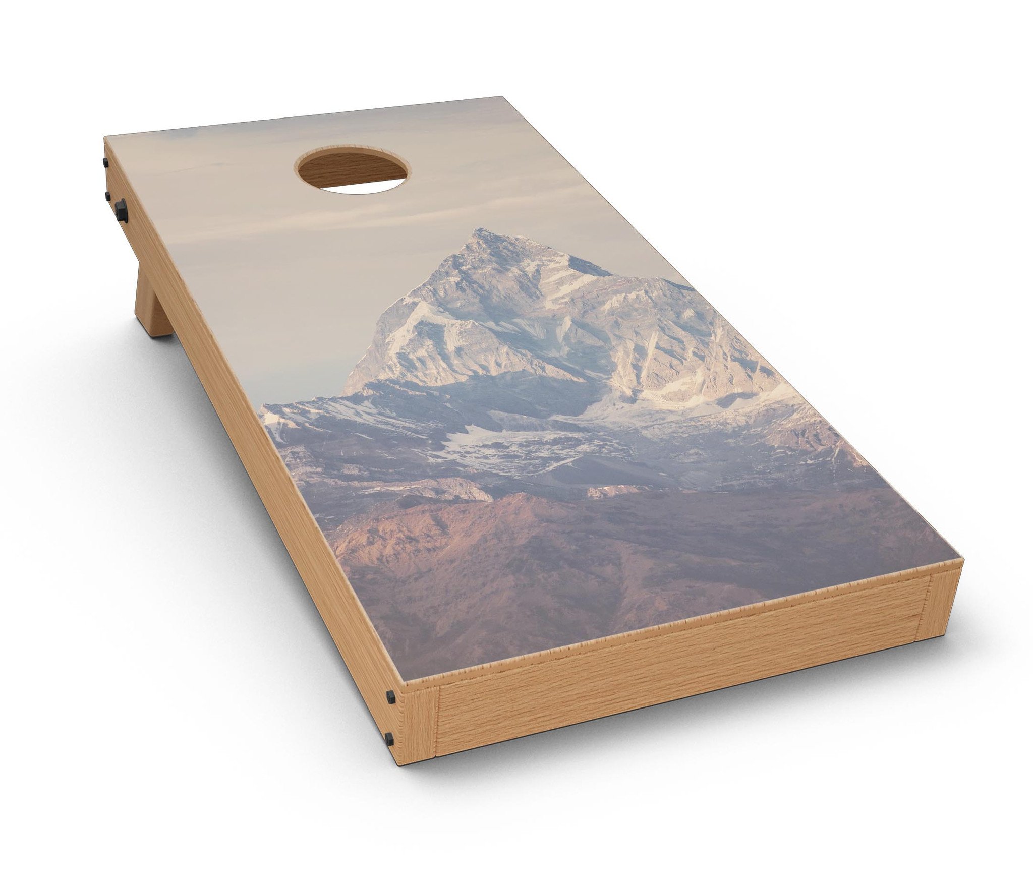 Paramountain Top CornHole Board Skin Decal Kit featuring vibrant designs for custom Cornhole boards.