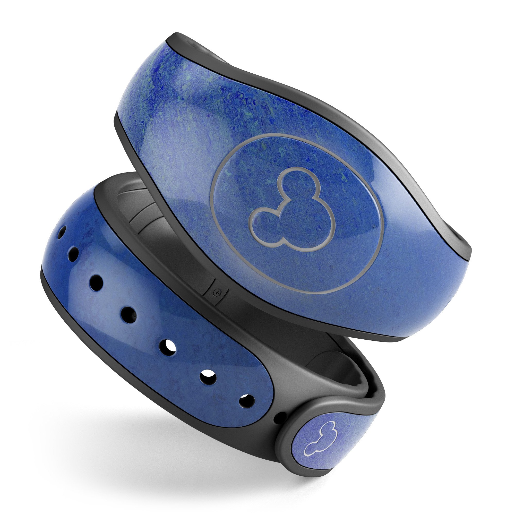 Pastel blue decal skin wrap kit for Disney Magic Band, showcasing a stylish design and high-quality finish.