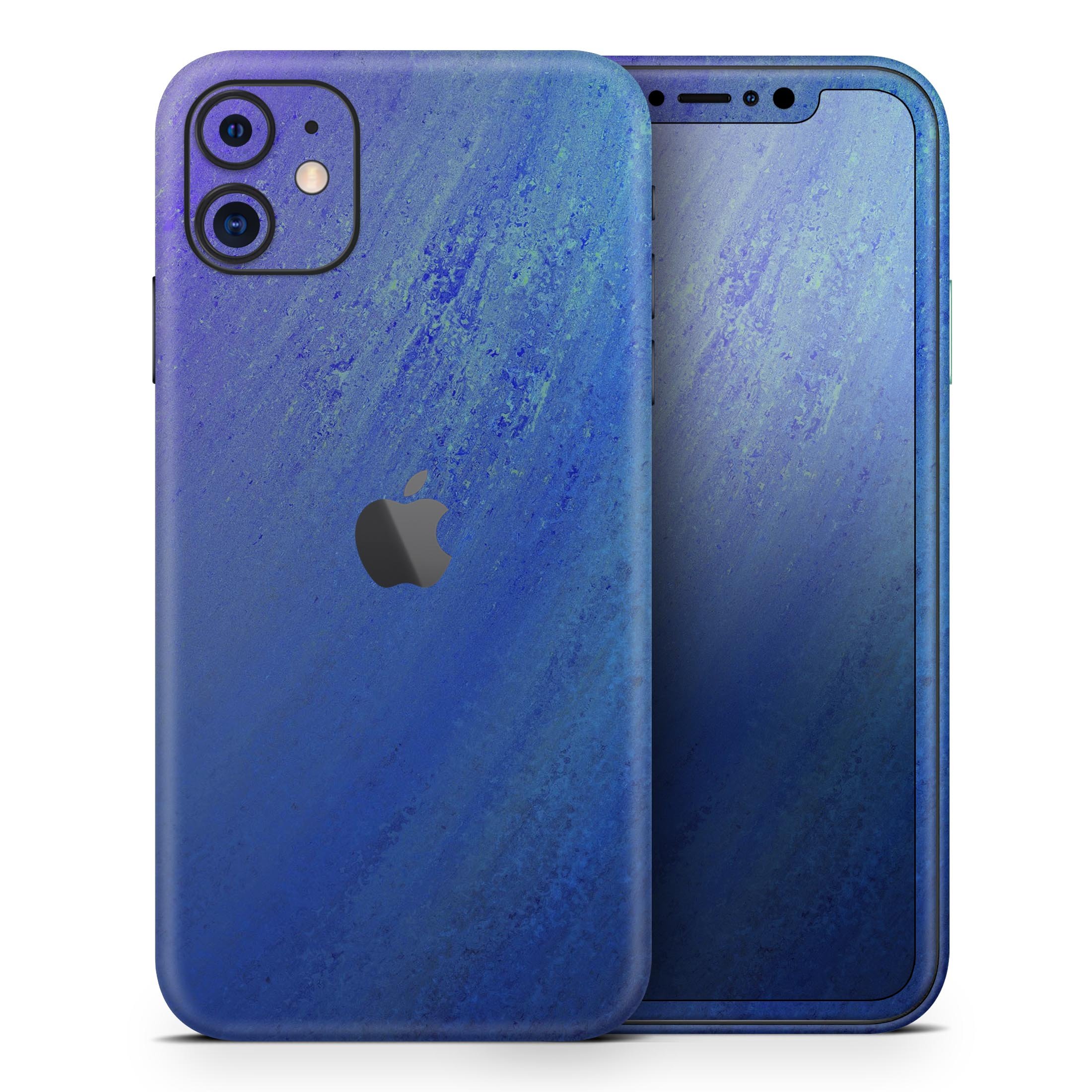 Pastel Blue Surface Skin-Kit for Apple iPhone 14, showcasing a sleek design and premium vinyl material.