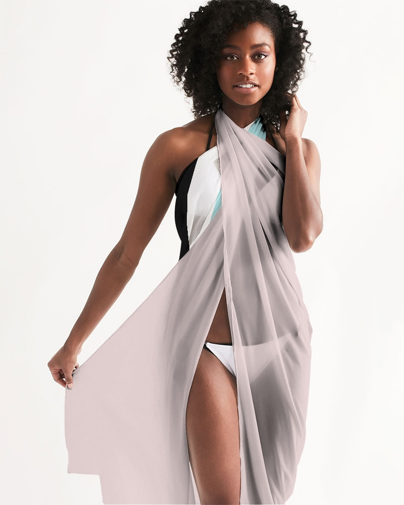 Pastel Colorblock Swim Cover Up displayed on a model, showcasing its lightweight and flowy design with vibrant pastel colors.