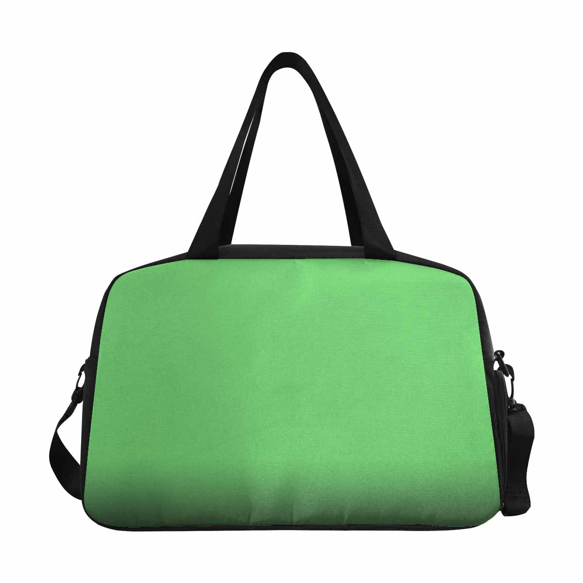 Pastel green tote and crossbody travel bag made from durable nylon, featuring spacious compartments and adjustable strap.