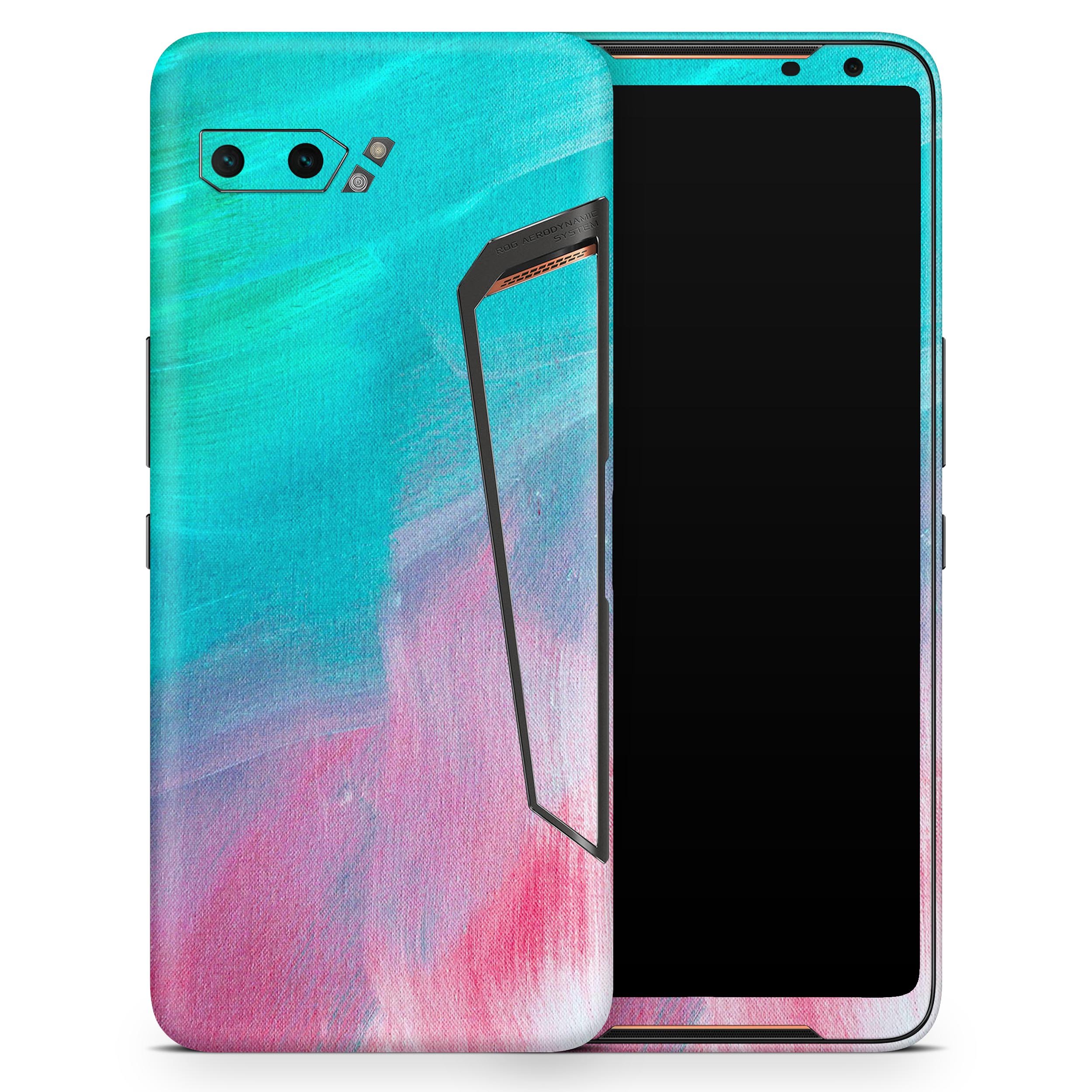 Pastel Marble Surface Skin Decal Wrap Kit for Asus Phones, showcasing a stylish marble design with a soft matte finish.