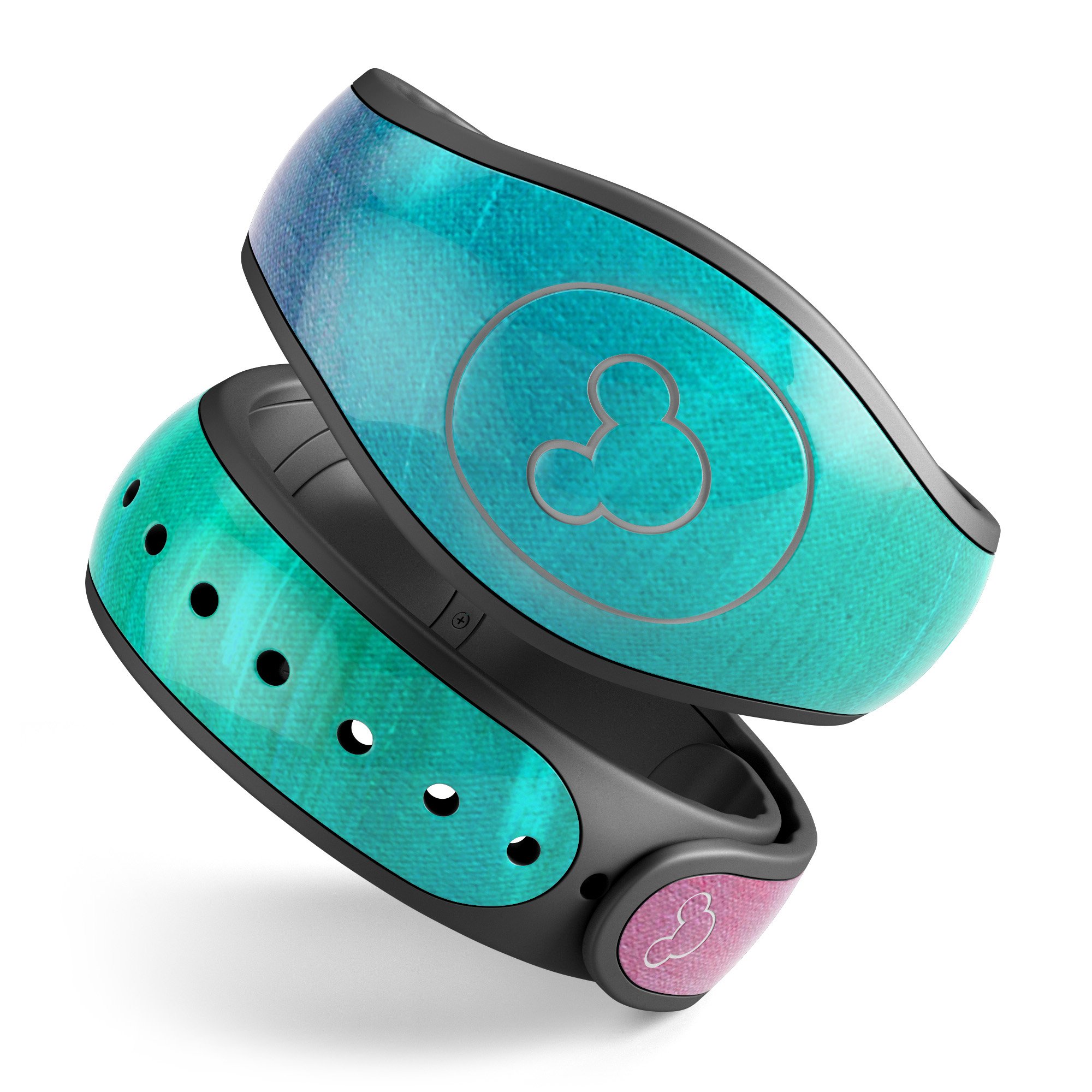 Pastel Marble Skin Decal Wrap Kit for Disney Magic Band, showcasing a stylish design with a soft-touch matte finish.