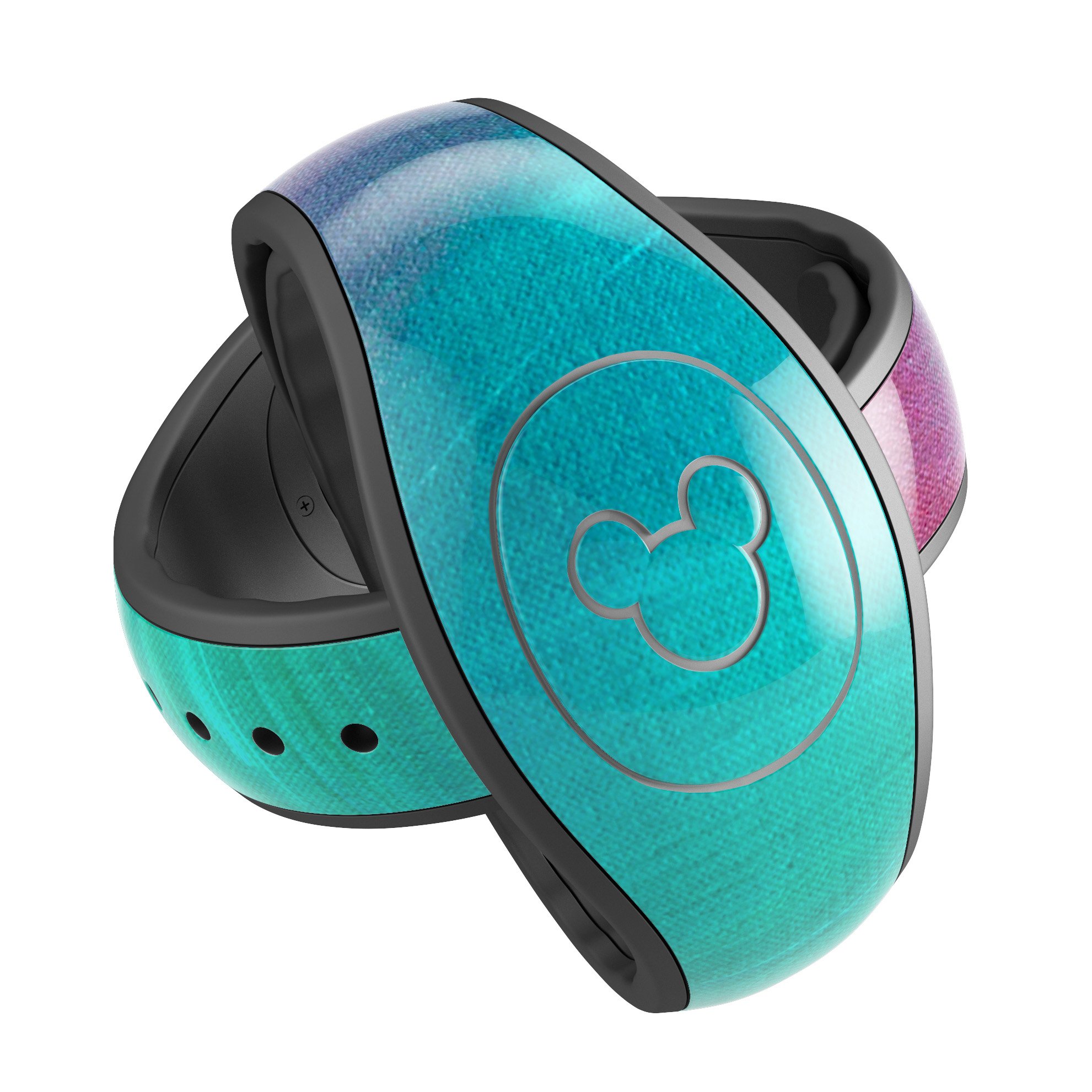 Pastel Marble Skin Decal Wrap Kit for Disney Magic Band, showcasing a stylish design with a soft-touch matte finish.