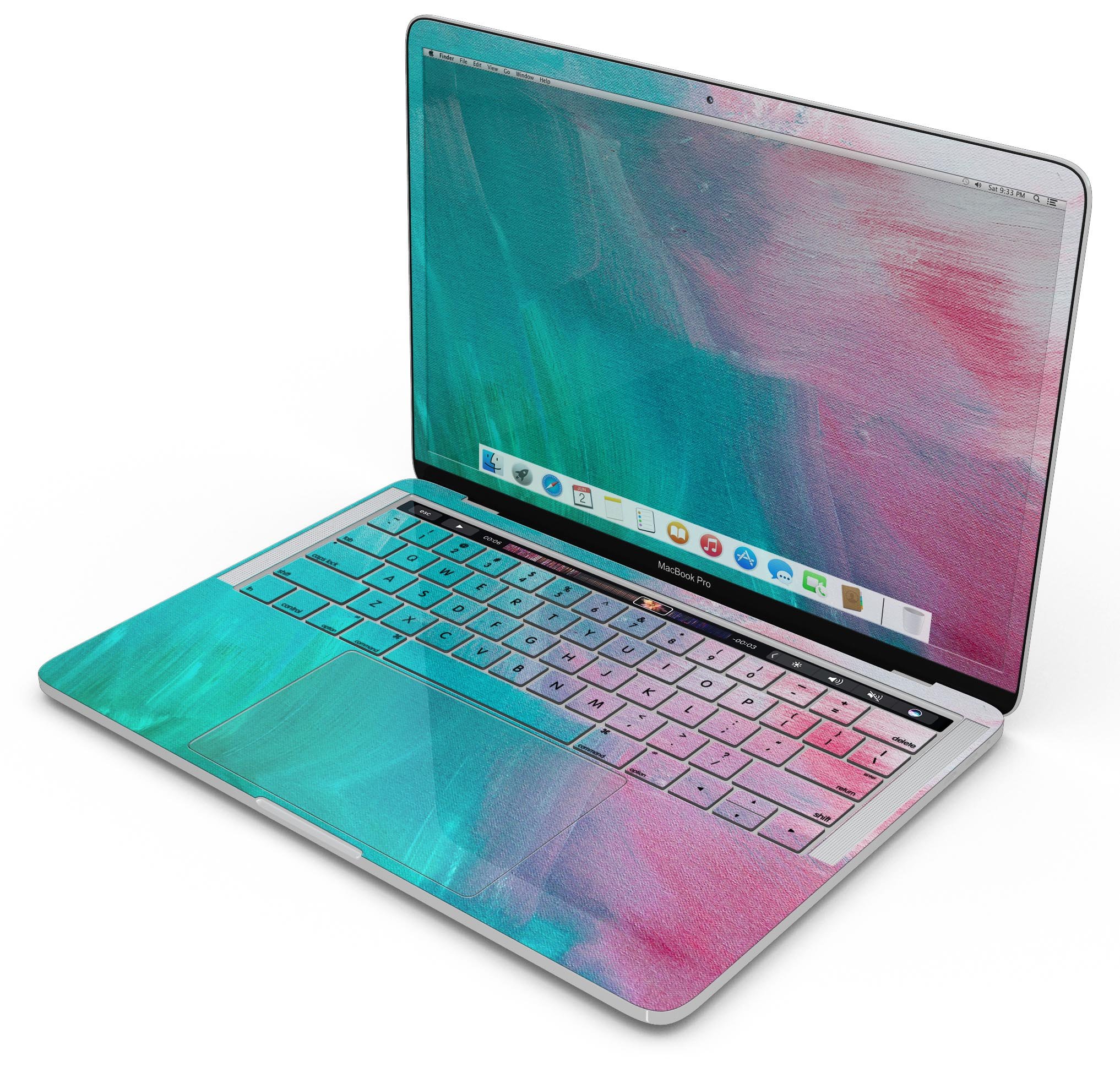 Pastel Marble Surface Skin Decal Wrap Kit for Apple MacBook, showcasing a stylish design and premium vinyl material.