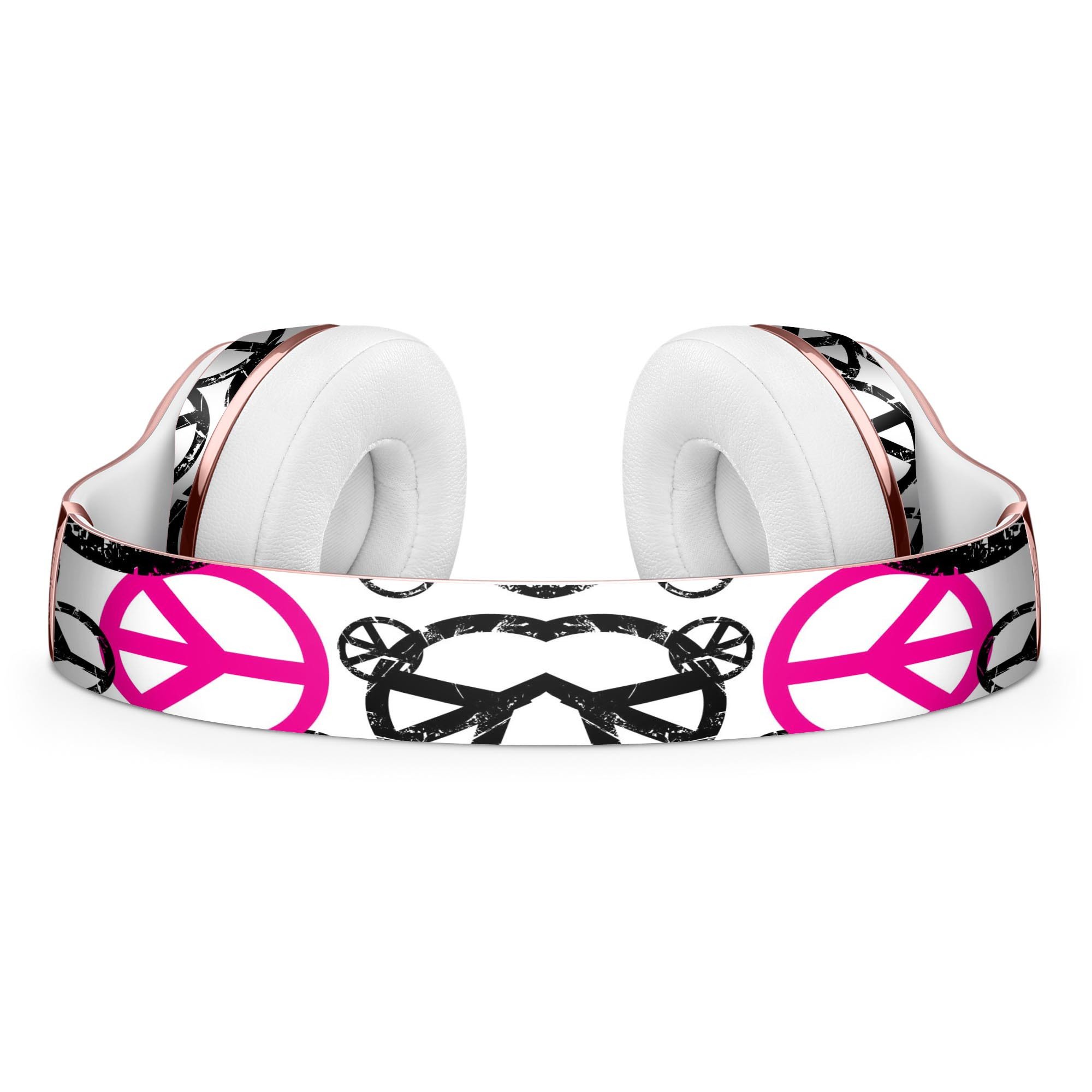 Peace Collage Full-Body Skin Kit for Beats by Dre Solo 3 Wireless, featuring vibrant design and premium vinyl material.