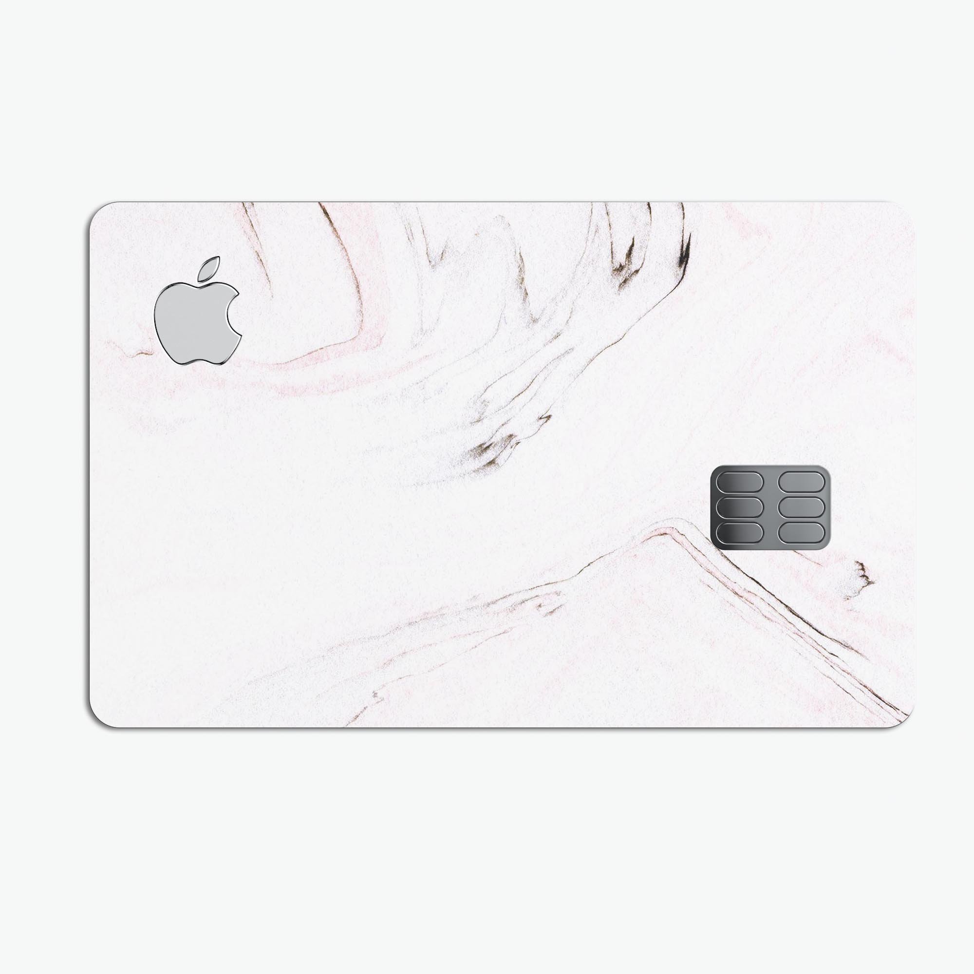 Pink 10 Textured Marble skin for Apple Card, showcasing premium vinyl material and stylish design.