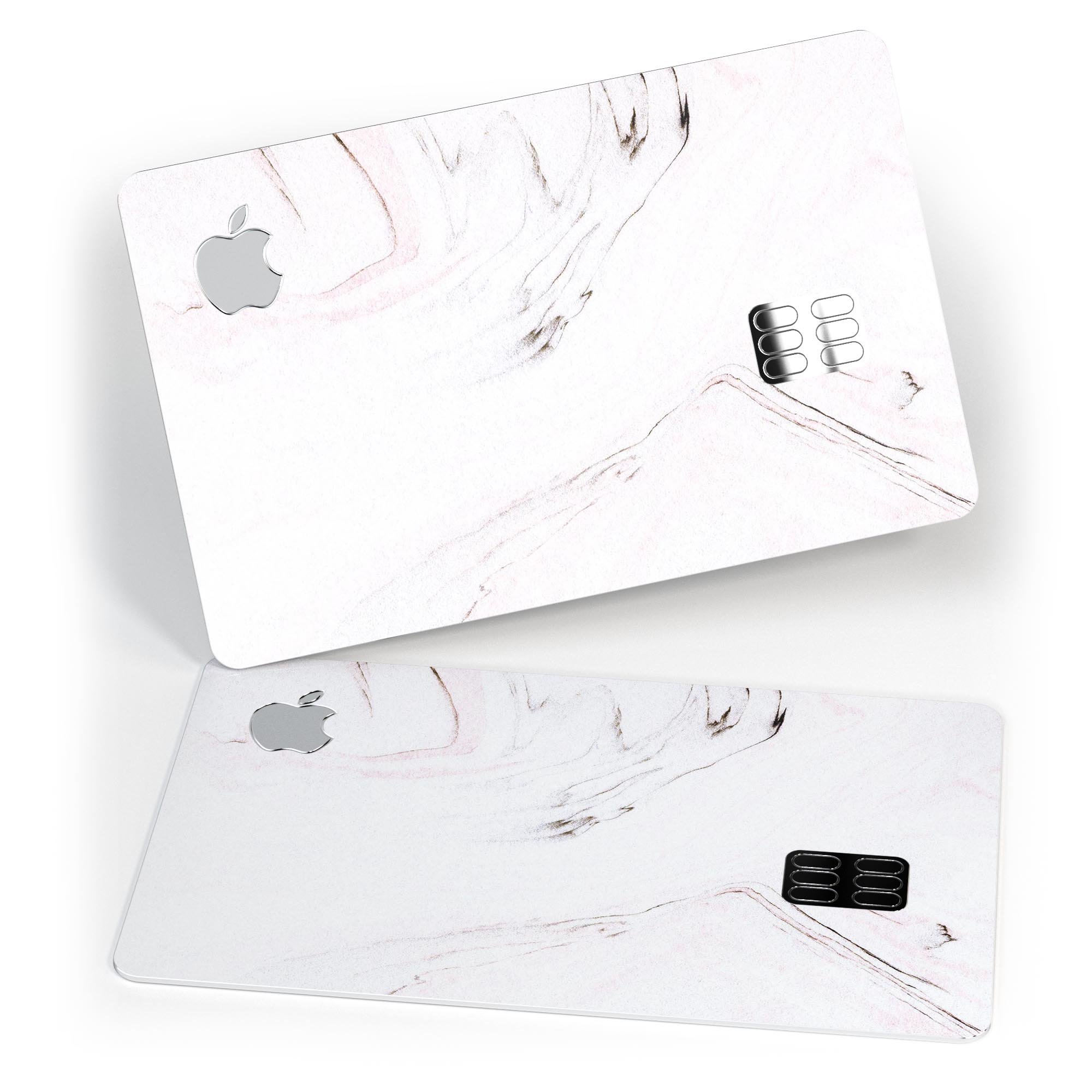 Pink 10 Textured Marble skin for Apple Card, showcasing premium vinyl material and stylish design.