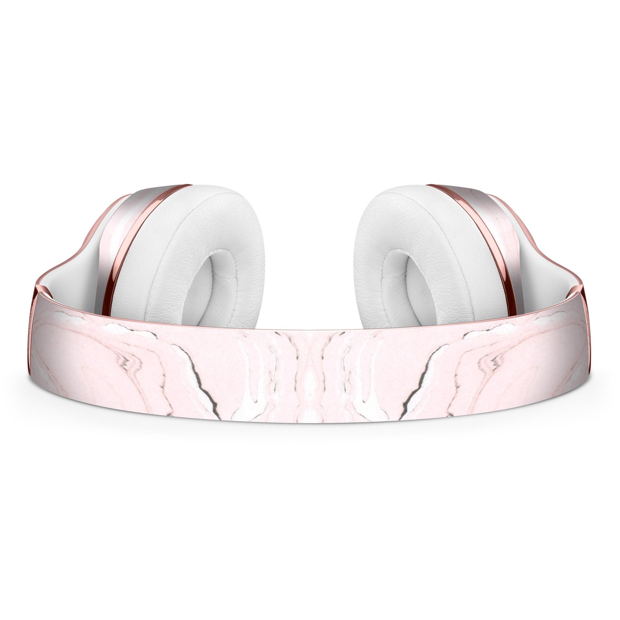 Pink 19 Textured Marble Full-Body Skin Kit for Beats by Dre Solo 3, showcasing a stylish design that protects headphones.