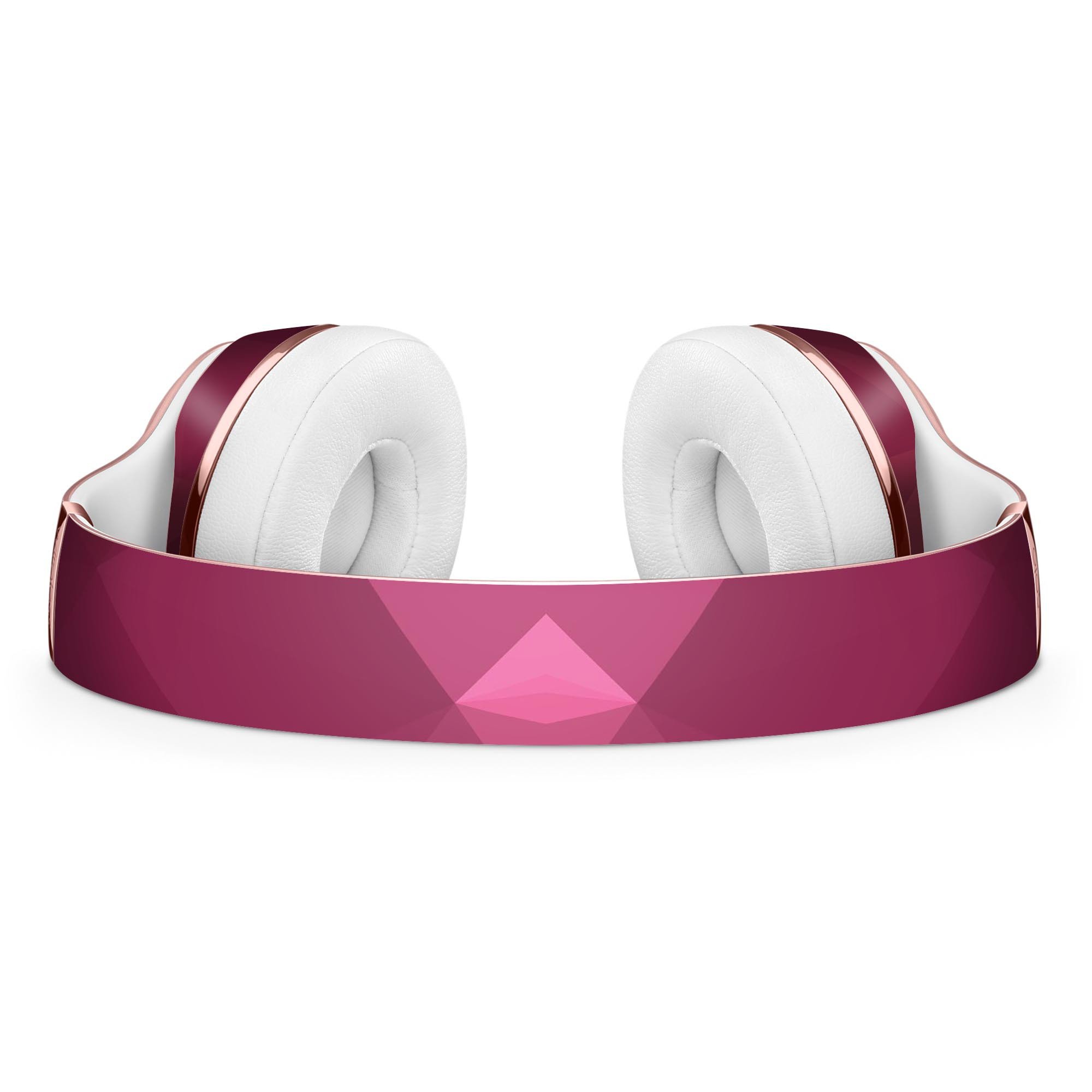 Pink Geometric V16 Full-Body Skin Kit designed for Beats by Dre Solo 3 Wireless Headphones, showcasing a vibrant geometric pattern.