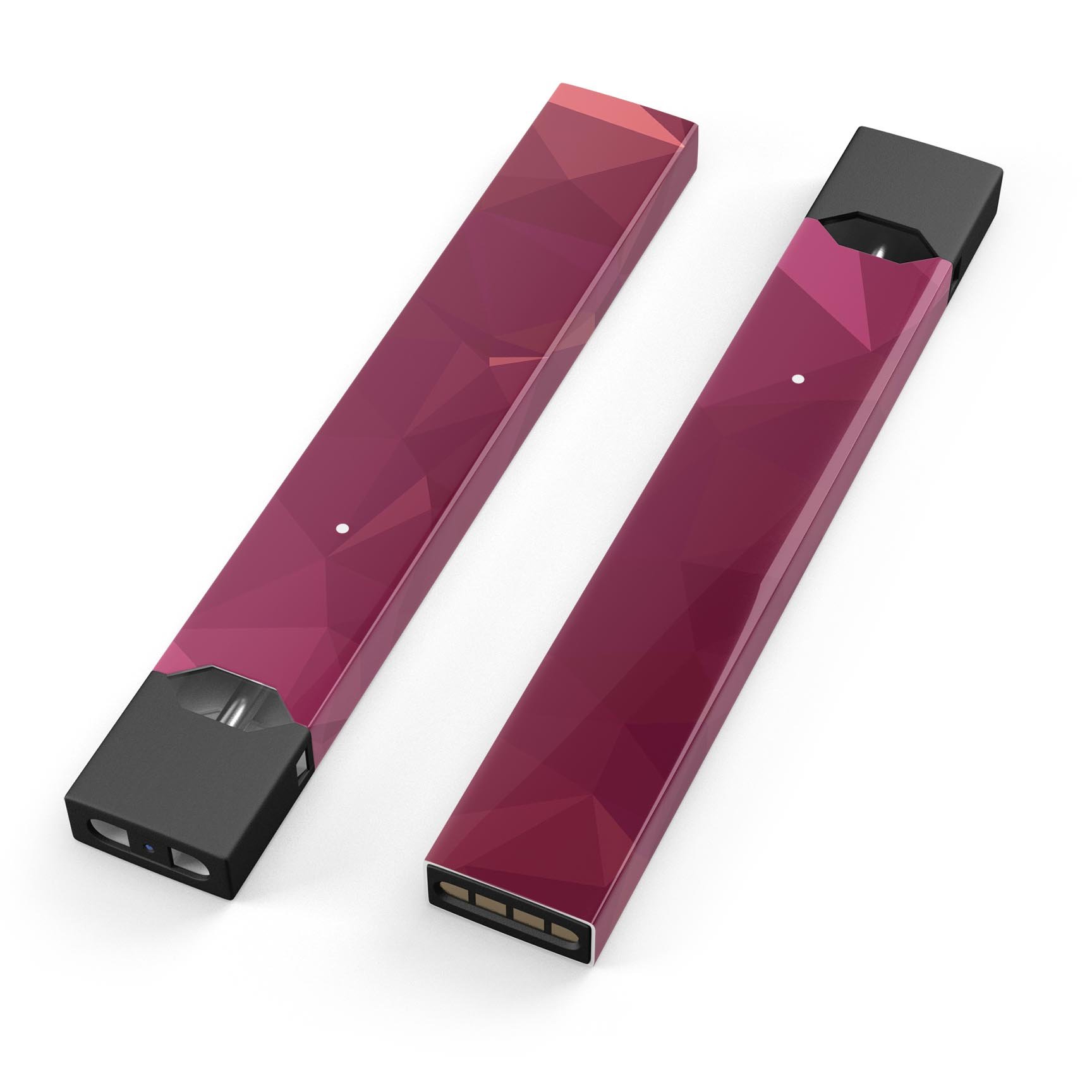 Pink Geometric V16 skin-wrap sticker designed for JUUL vaping device, showcasing vibrant geometric patterns and premium finish.