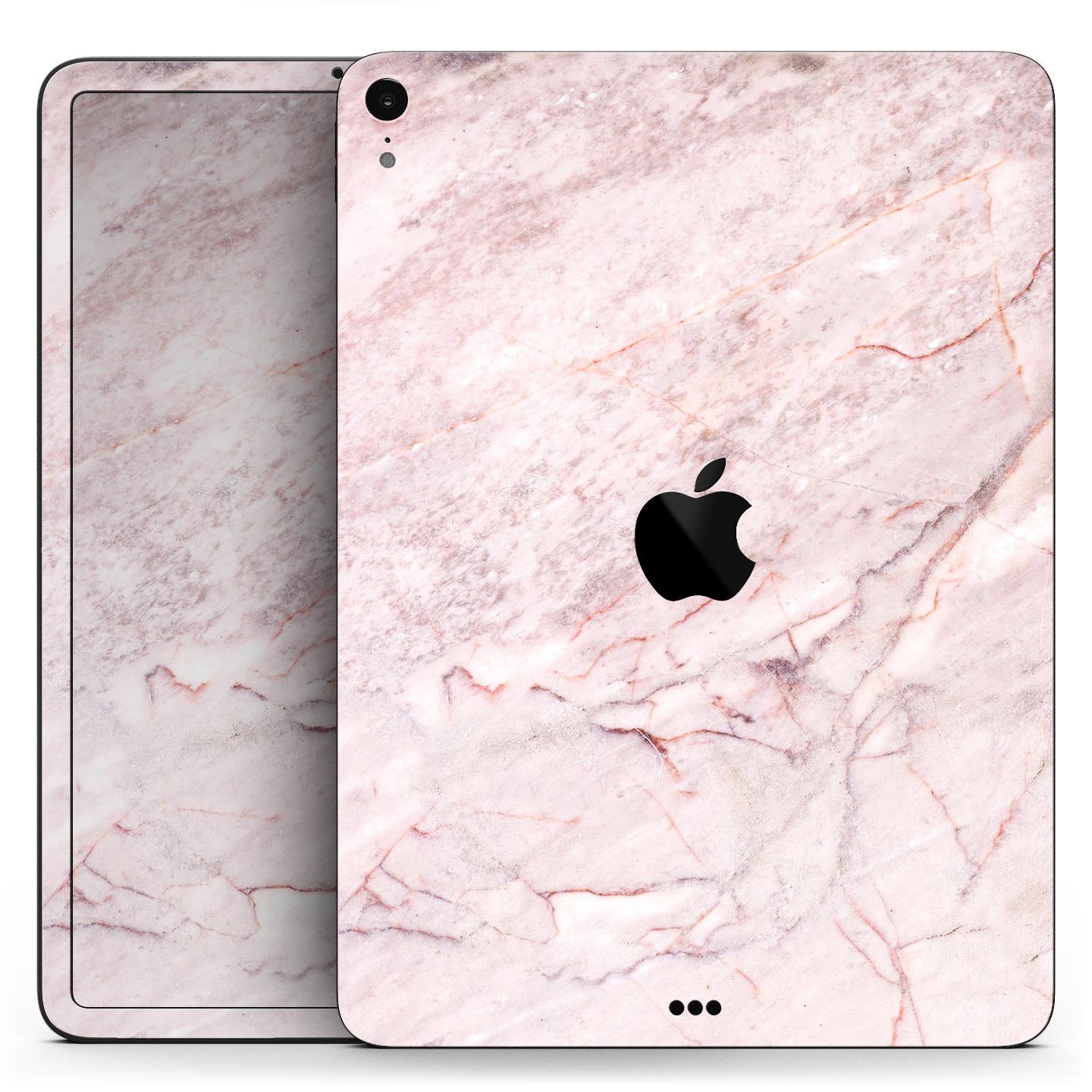 Pink Slate Marble Surface V7 skin decal for Apple iPad, showcasing a stylish marble design with premium finish.