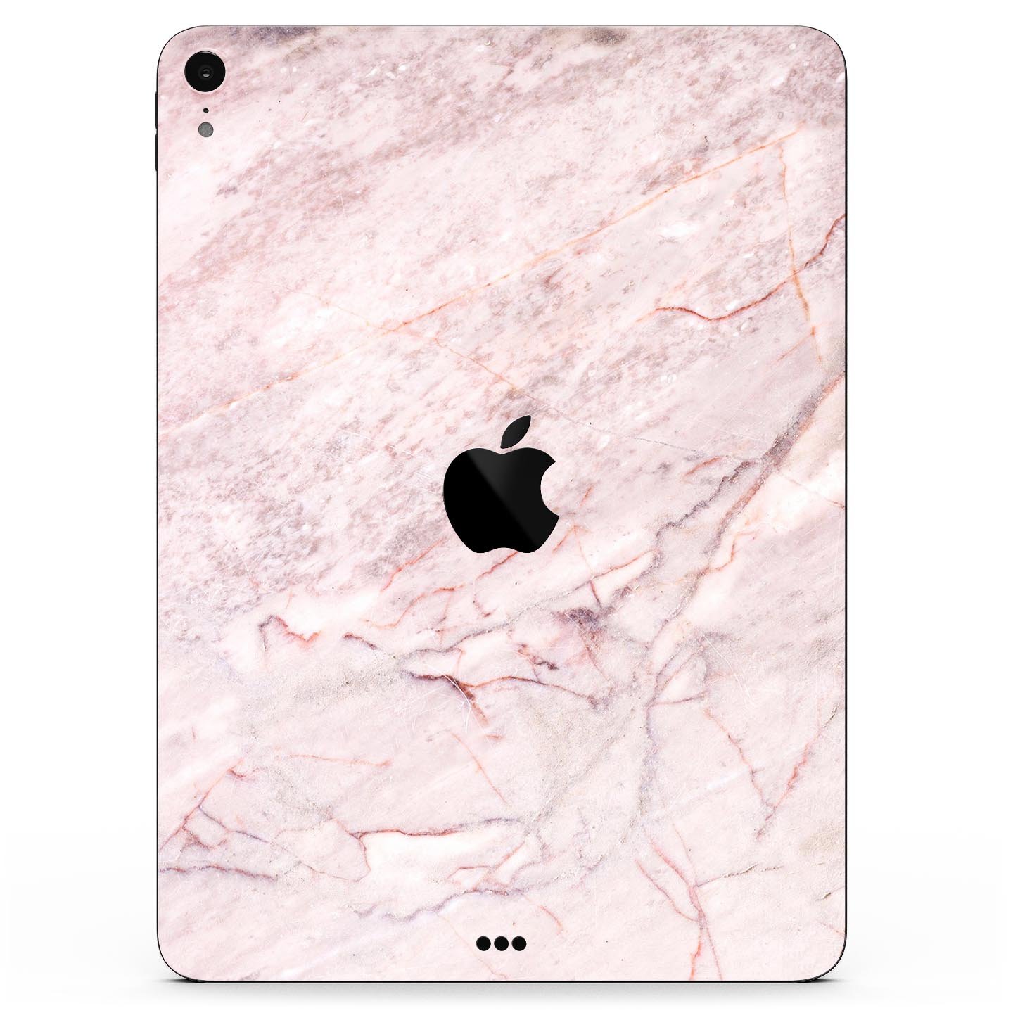 Pink Slate Marble Surface V7 skin decal for Apple iPad, showcasing a stylish marble design with premium finish.