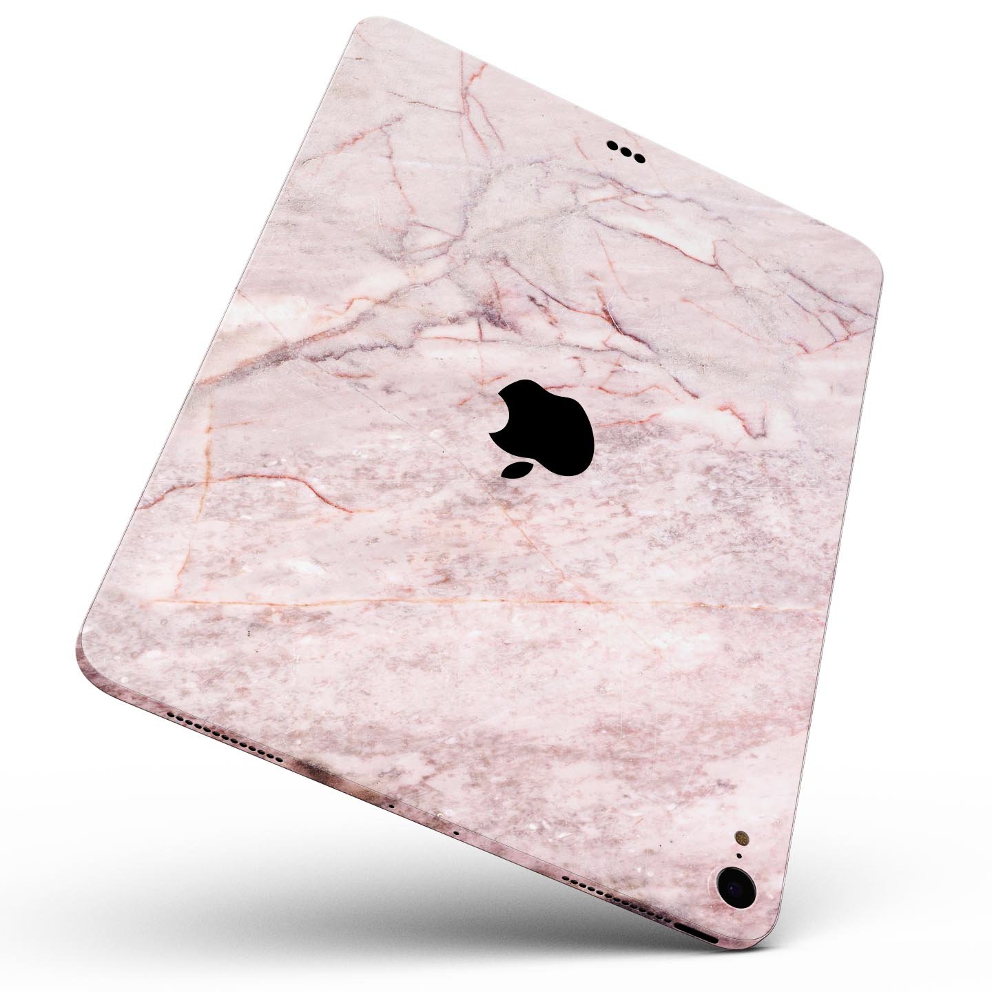 Pink Slate Marble Surface V7 skin decal for Apple iPad, showcasing a stylish marble design with premium finish.