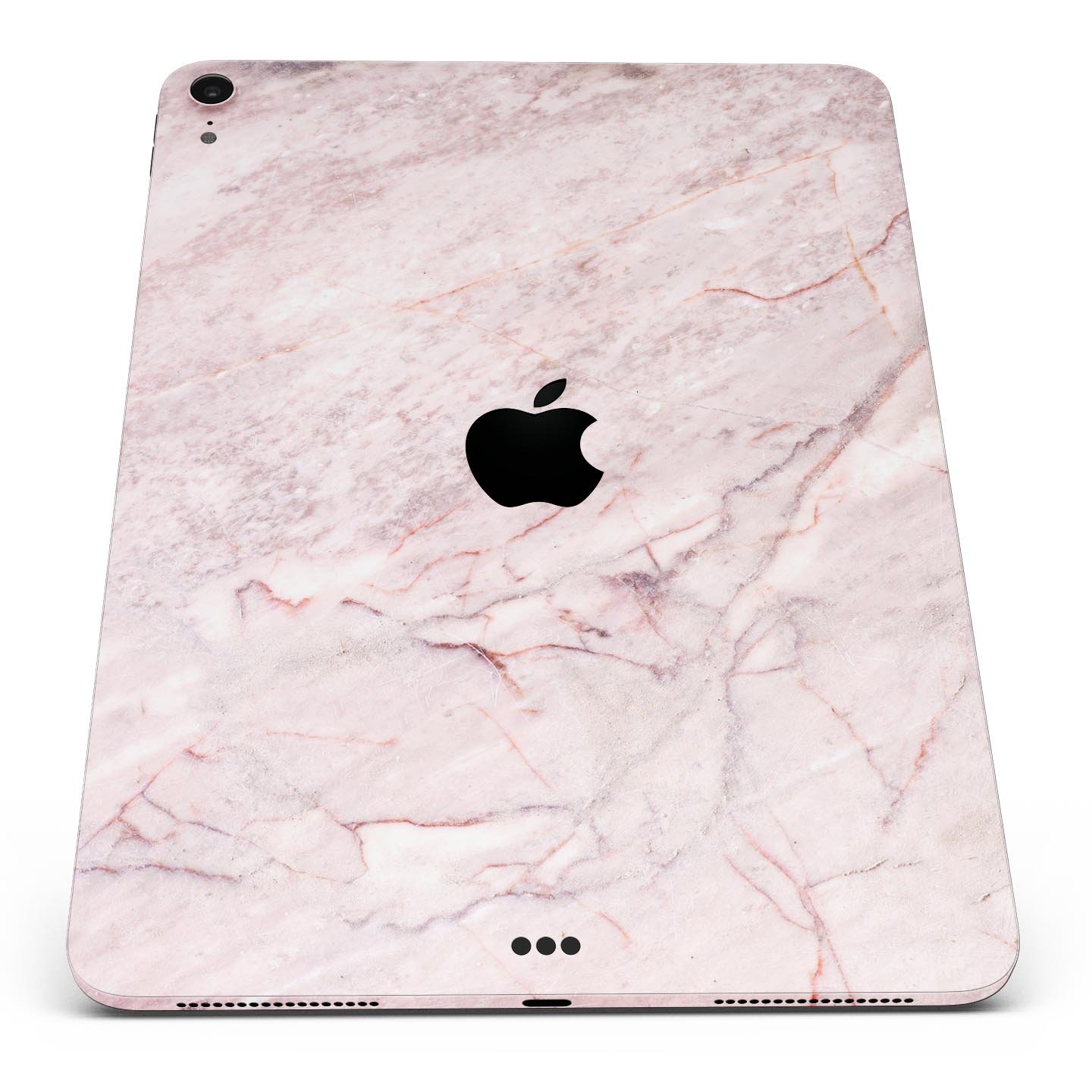 Pink Slate Marble Surface V7 skin decal for Apple iPad, showcasing a stylish marble design with premium finish.