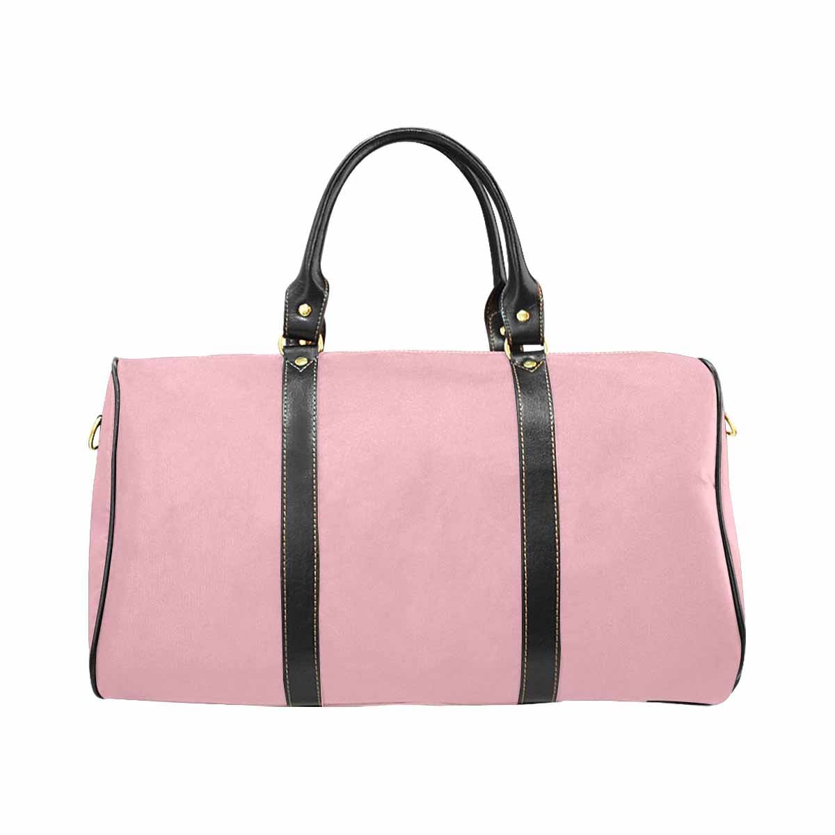 Stylish pink travel bag with adjustable strap and durable design, perfect for carry-on luggage.