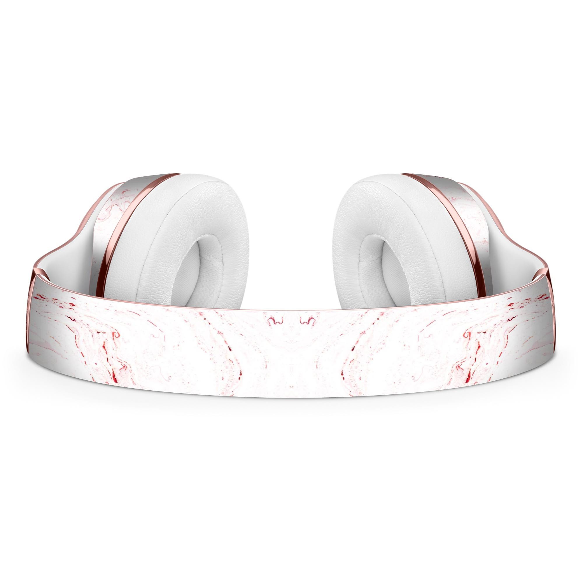 Pink v2 Textured Marble Full-Body Skin Kit for Beats by Dre Solo 3, showcasing a stylish design and premium vinyl material.