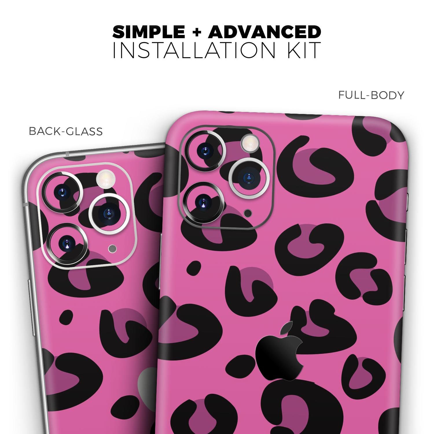 Pink Vector Cheetah Print Skin-Kit for Apple iPhone, showcasing vibrant colors and stylish design.